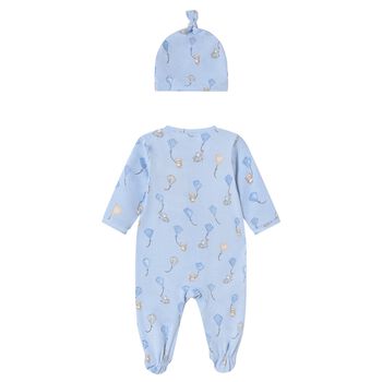 Baby Boys Blue Kite Babygrow & Hat Set