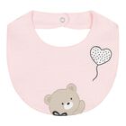 Baby Girls Pink Teddy Bear Romper Set, 1, hi-res
