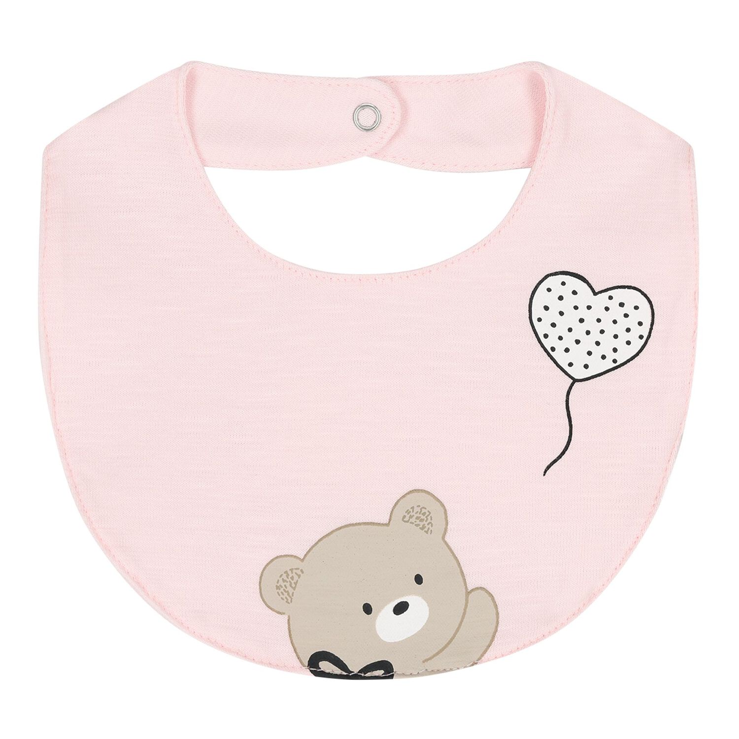 Baby Girls Pink Teddy Bear Romper Set, 1, hi-res
