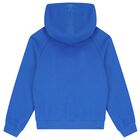 Boys Blue Jordan Logo Hooded Top, 1, hi-res