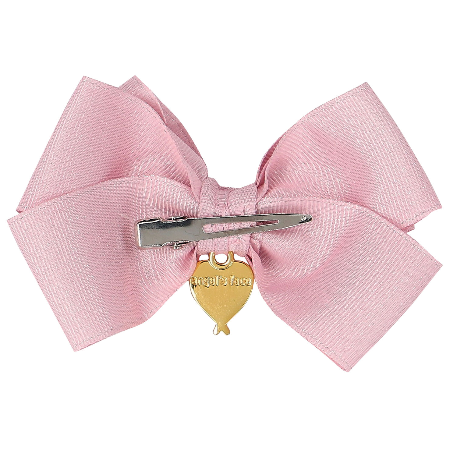 Girls Pink Bow Hairclip, 2, hi-res image number null