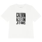 Girls White Logo T-Shirt, 2, hi-res