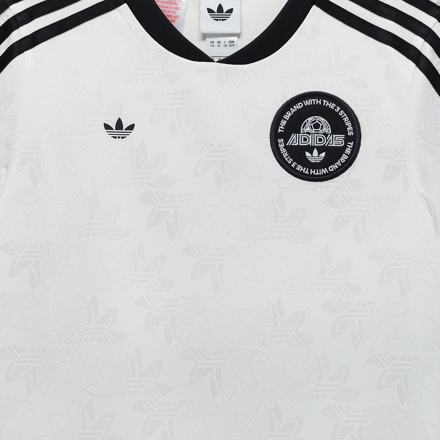 تيشيرت أبيض وأسود مزين بشعار, 1, hi-res