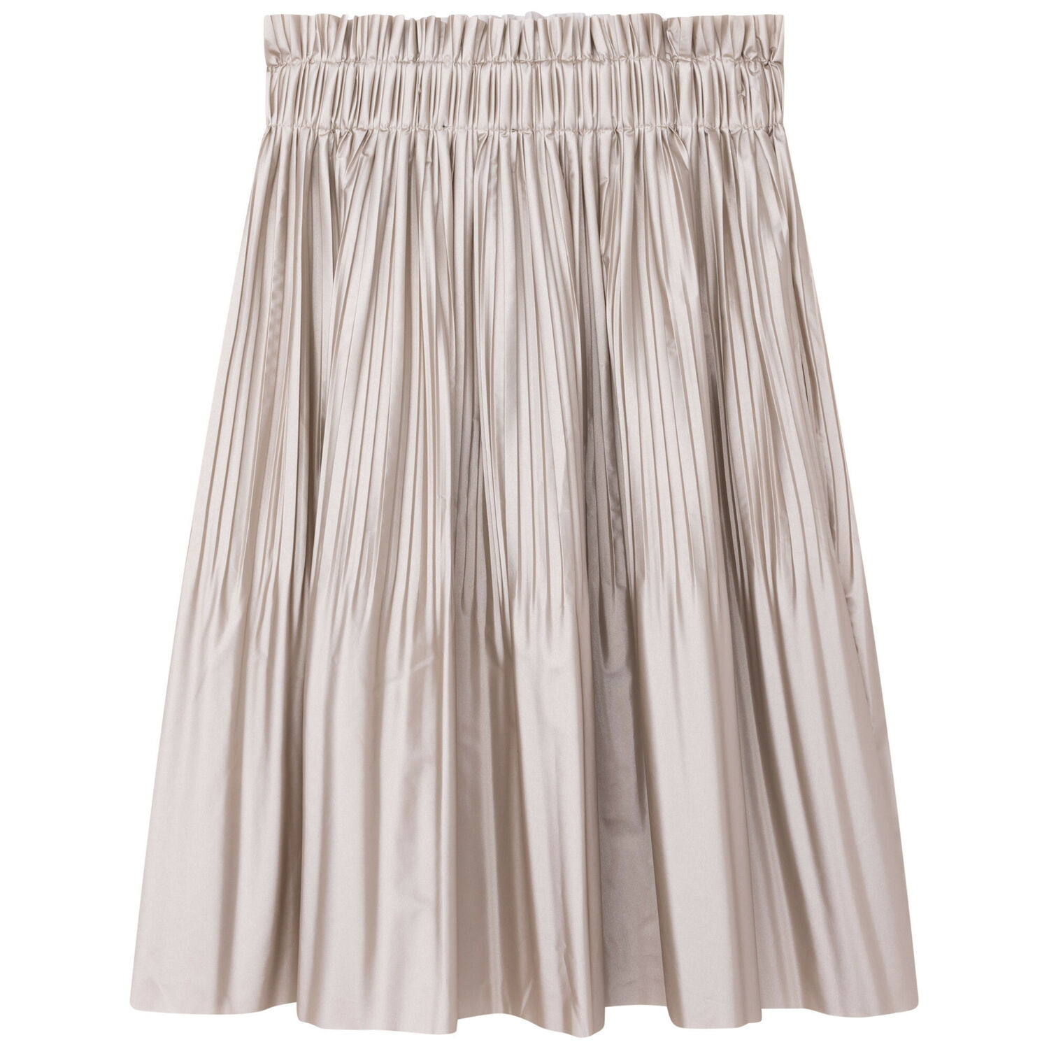 Girls Gold Logo Pleated Skirt, 1, hi-res image number null