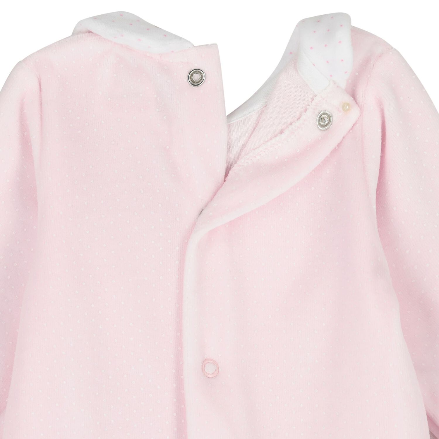 Baby Girls Pink Heart Babygrow, 1, hi-res