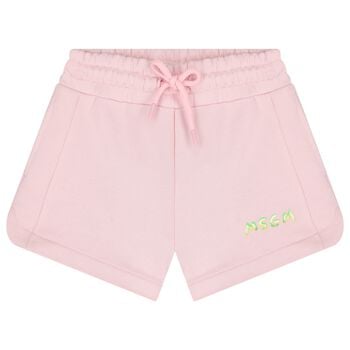 Girls Pink Logo Shorts