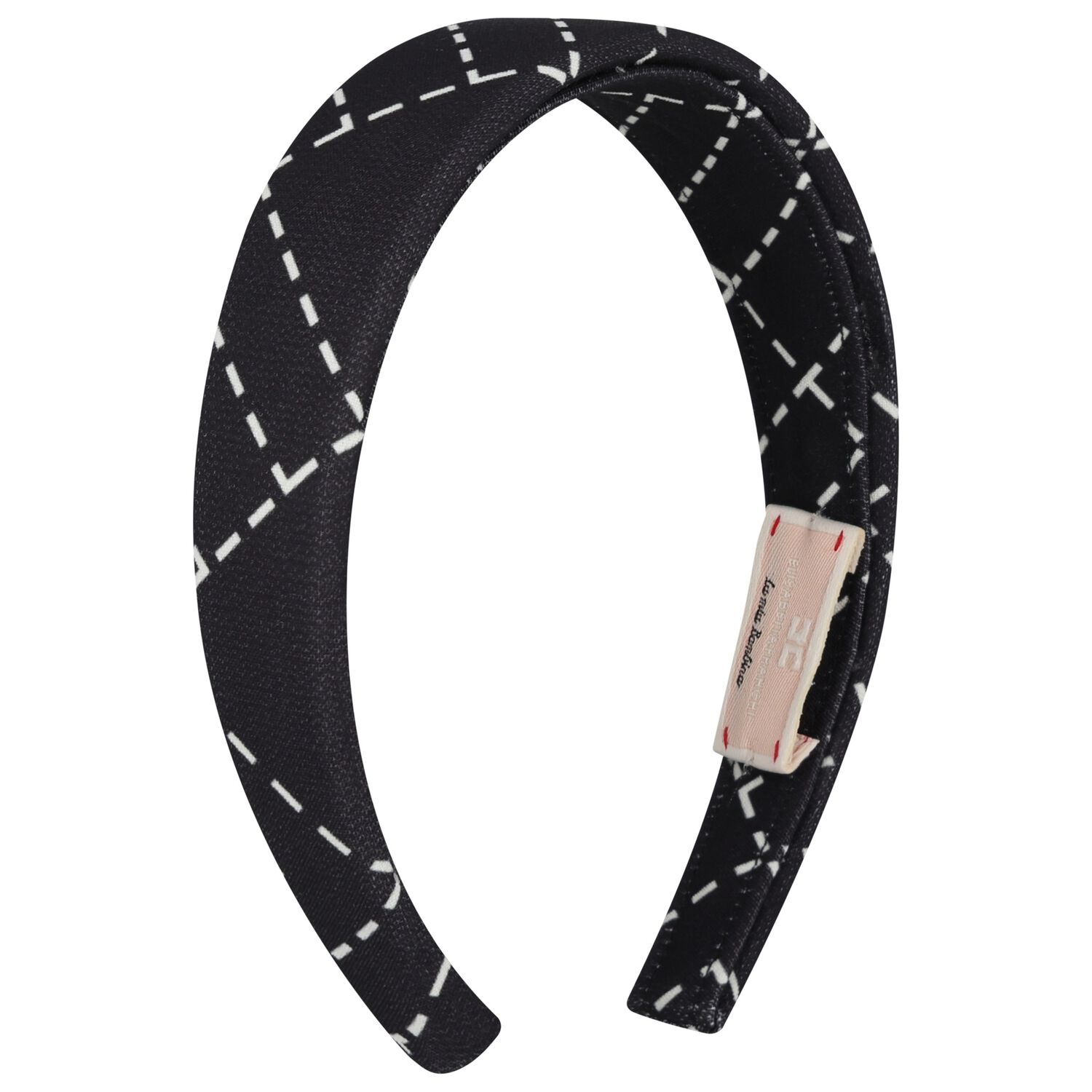 عصابة رأس بشعار باللون أسود للبنات, 3, hi-res