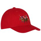 Boys Red Logo Cap, 1, hi-res