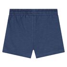 طقم شورت أبيض وأزرق للأولاد الصغار, 2, hi-res