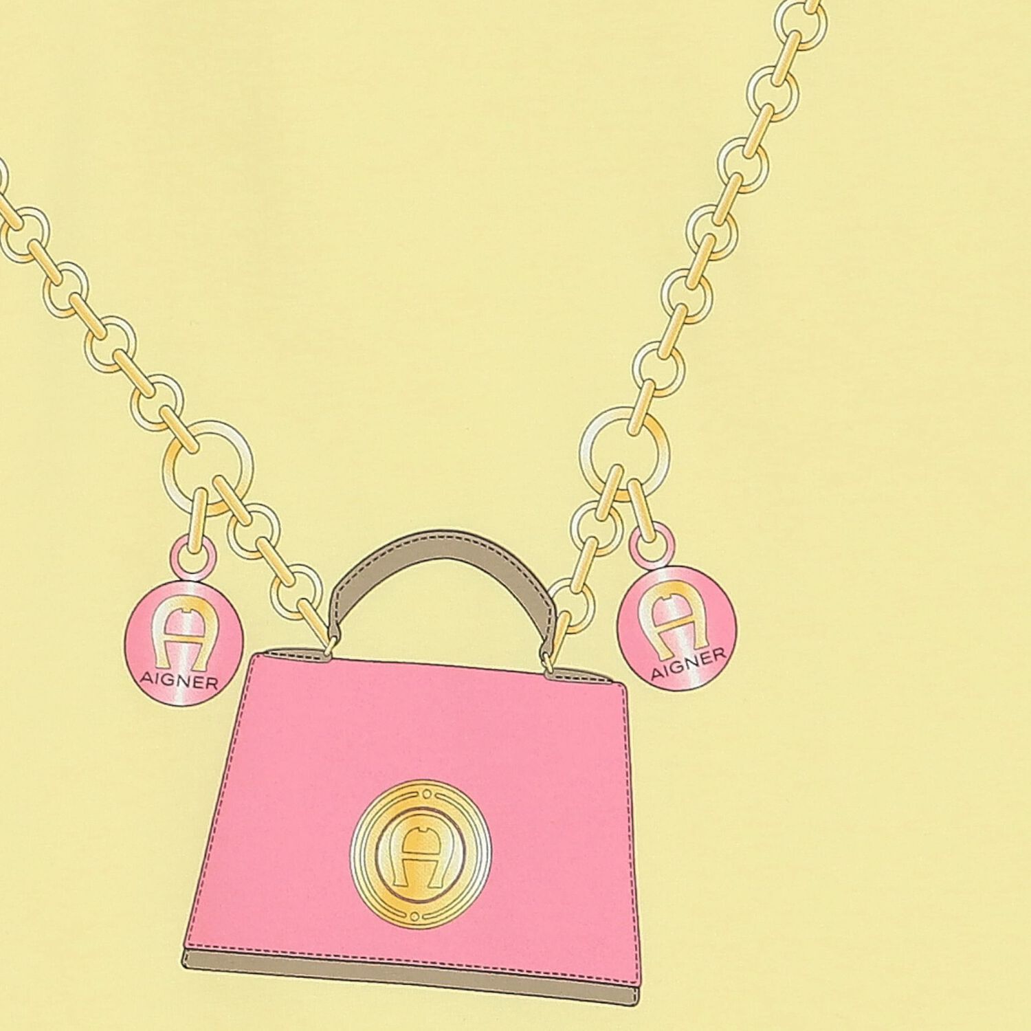 Girls Yellow Logo Bag Dress, 1, hi-res