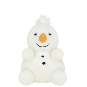 Palm Pals White Froyo Snowman Soft Toy ( 18CM )