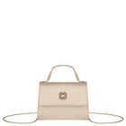 Girls Beige Crepe Handbag, 3, hi-res