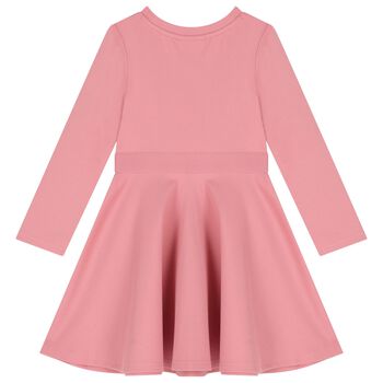 Girls Pink Logo Dress