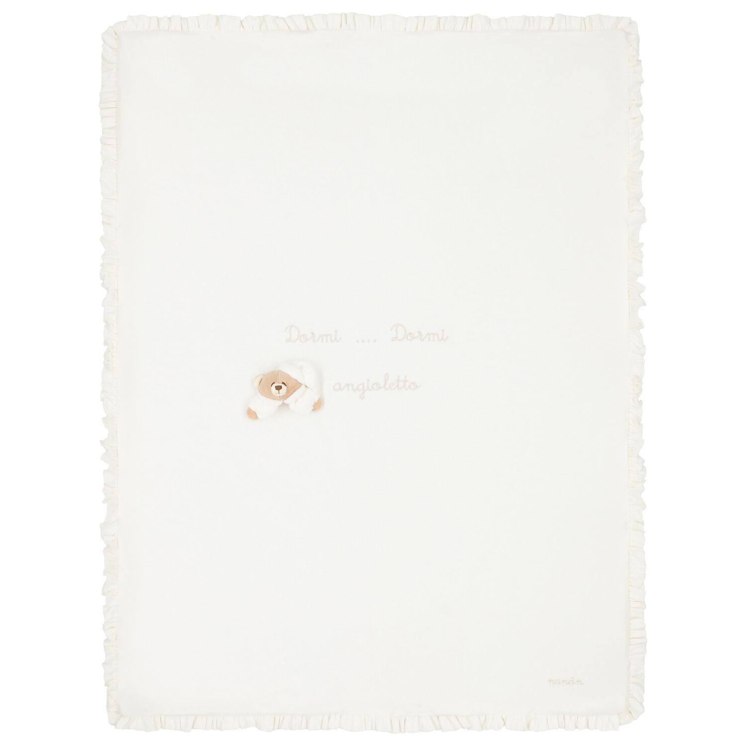 بطانية أطفال بلون العاج بتصميم دب تيدي , 1, hi-res image number null