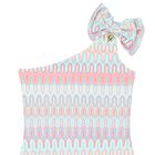 مايوه بنات بكتف واحد متعدد الألوان , 2, hi-res