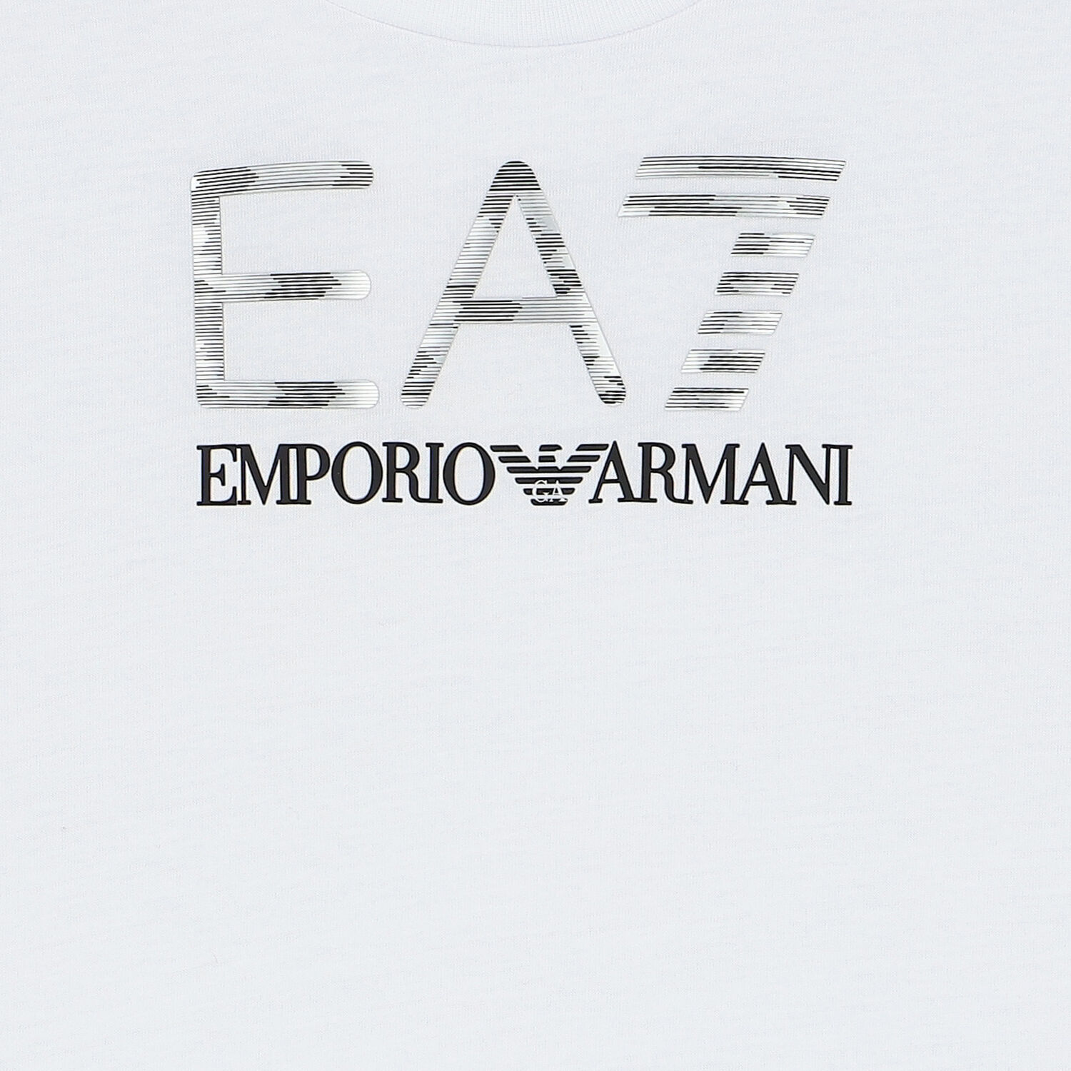 تيشيرت أولاد بالشعار باللون الابيض, 1, hi-res