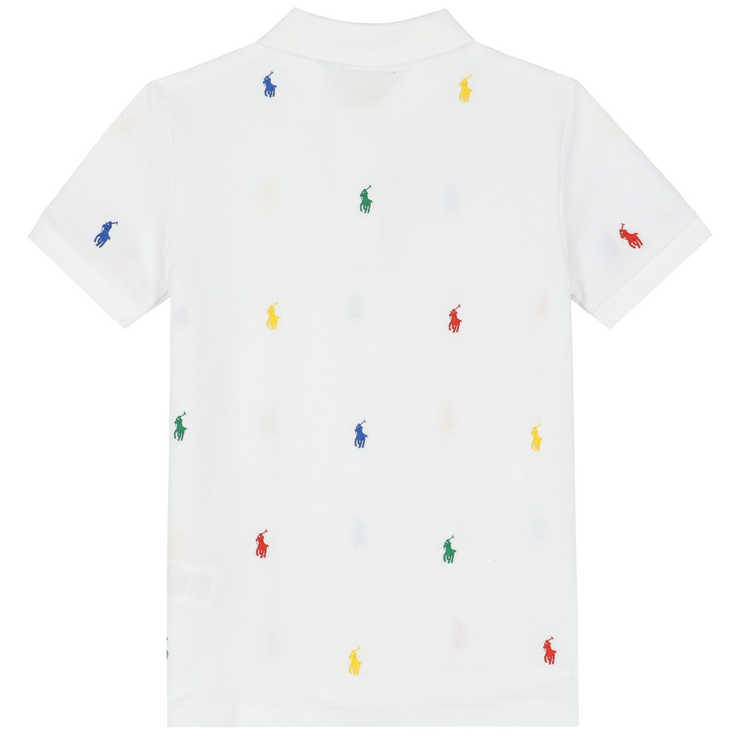 Boys White Logo Polo Shirt, 1, hi-res image number null