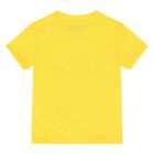 Younger Yellow & Grey Teddy Bear Logo Shorts Set, 1, hi-res