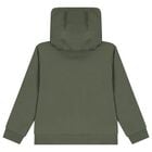 Boys Green Logo Hooded Top, 5, hi-res