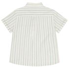 Boys Ivory & Beige Striped Shorts Set, 2, hi-res