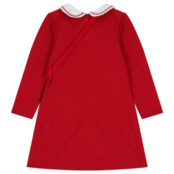Girls Red Dress Set