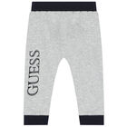 Baby Boys Grey & Black Logo Gift Set, 1, hi-res