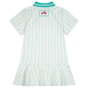 فستان بولو مخطط من ديزني باللونين الرمادي و الاخضر للبنات 