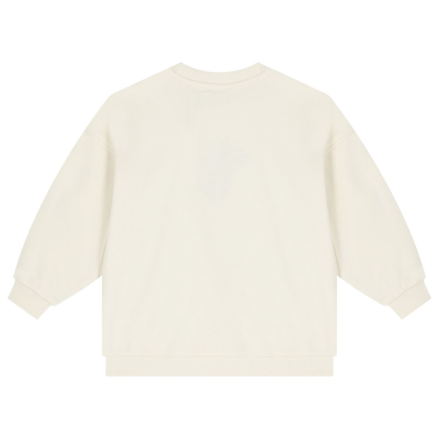 سويتشيرت بنات بالشعار باللون العاجي , 1, hi-res image number null