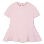 Younger Girls Pink Logo Dress, 1, hi-res