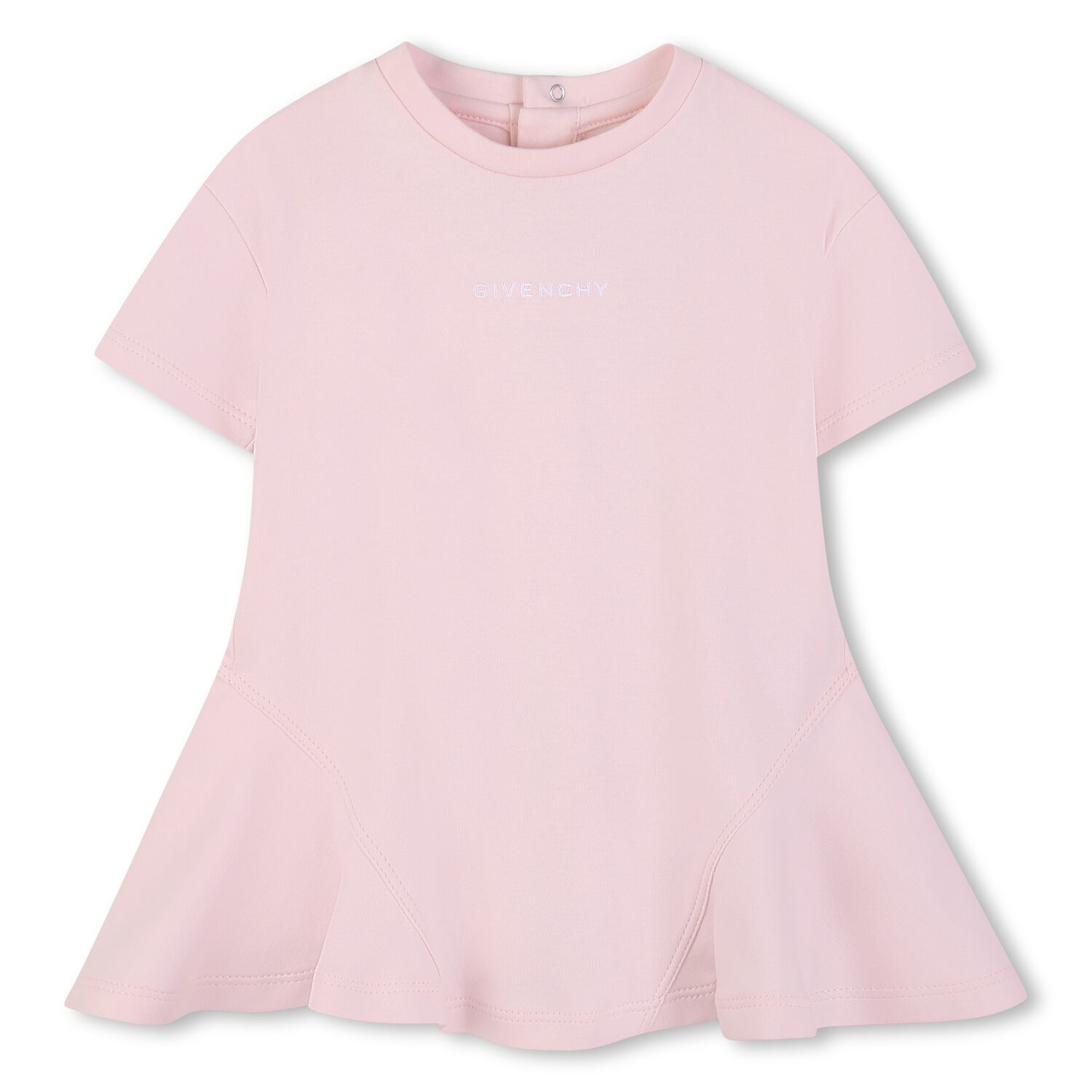 Younger Girls Pink Logo Dress, 1, hi-res