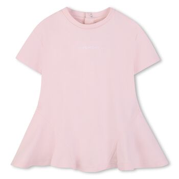 Younger Girls Pink Logo Dress