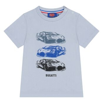 Younger Boys Blue Logo T-Shirt