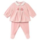 Baby Girls Pink Floral 2 Piece Babygrow, 1, hi-res