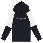 Boys Navy & White Logo Tracksuit, 1, hi-res