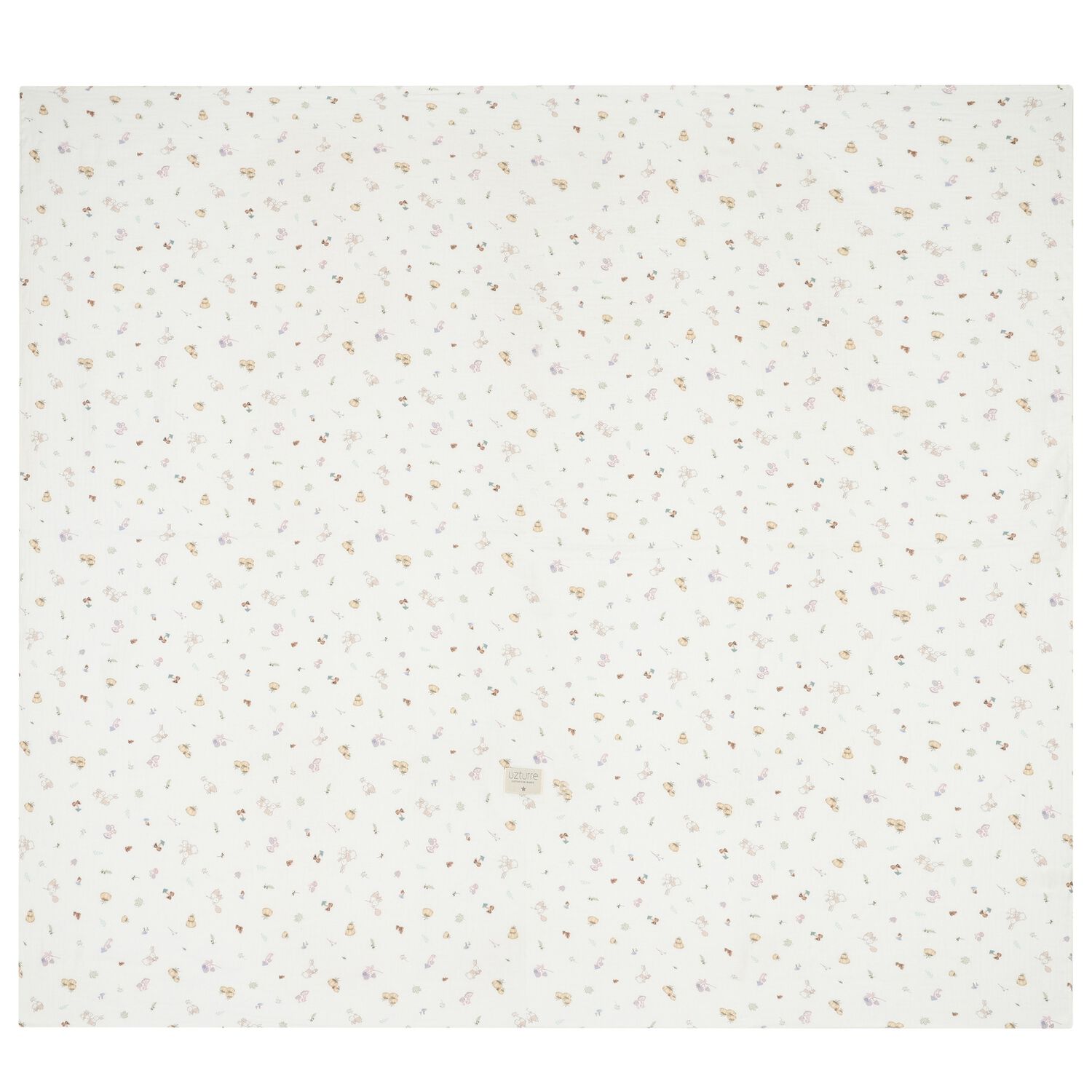 بطانية بالشعار باللون العاجي, 1, hi-res image number null