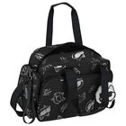 Black & White Choupette Logo Baby Changing Bag ( 37cm ), 1, hi-res