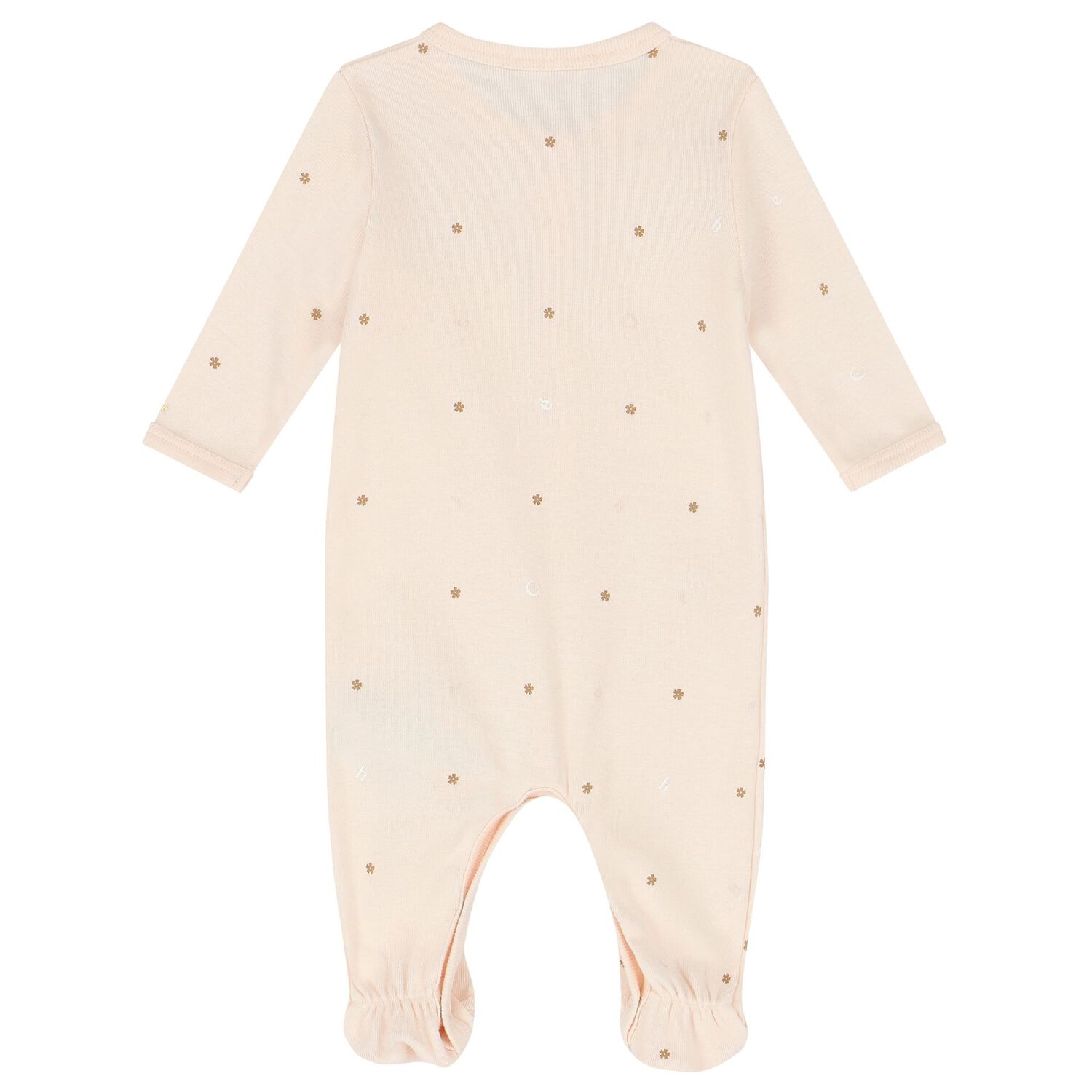 طقم هدية أفرول بنات بالشعار باللون الوردى, 1, hi-res