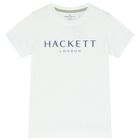 تيشيرت اولاد بالشعار باللون الابيض , 4, hi-res