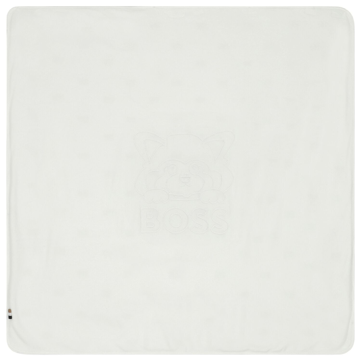 بطانية بالشعار باللون العاجي, 1, hi-res