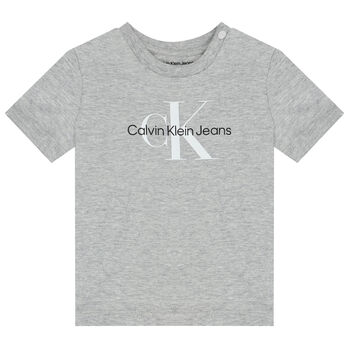 Baby Boys Grey Logo T-Shirt