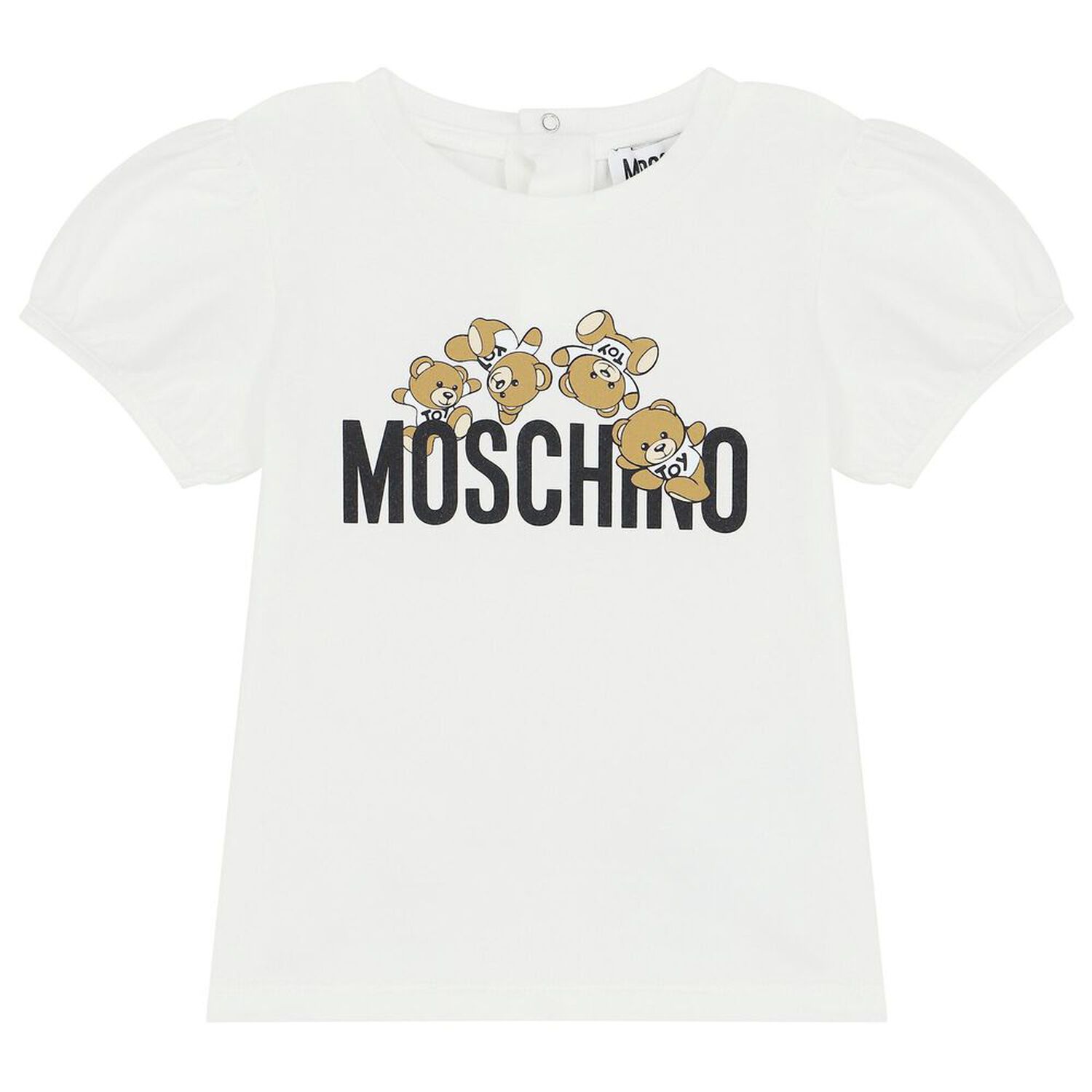 Younger Girls White Logo Shorts Set, 2, hi-res