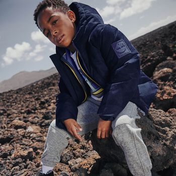 Boys Navy Blue Puffer Jacket