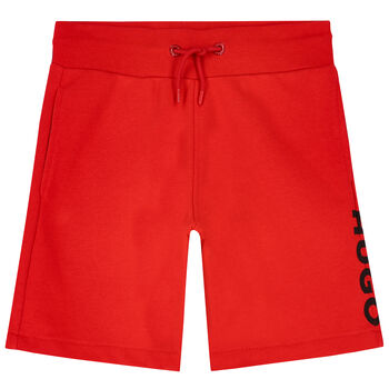 Boys Red Logo Shorts