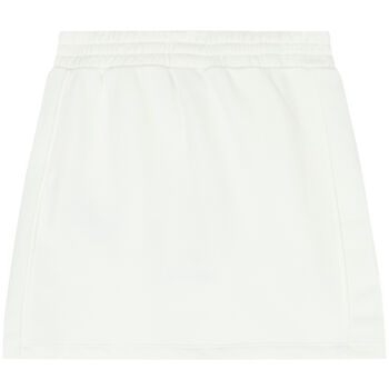 Girls White Logo Skirt