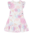 فستان بنات بالزهور باللون الابيض, 1, hi-res