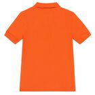 Boys Orange Logo Polo Shirt, 11, hi-res
