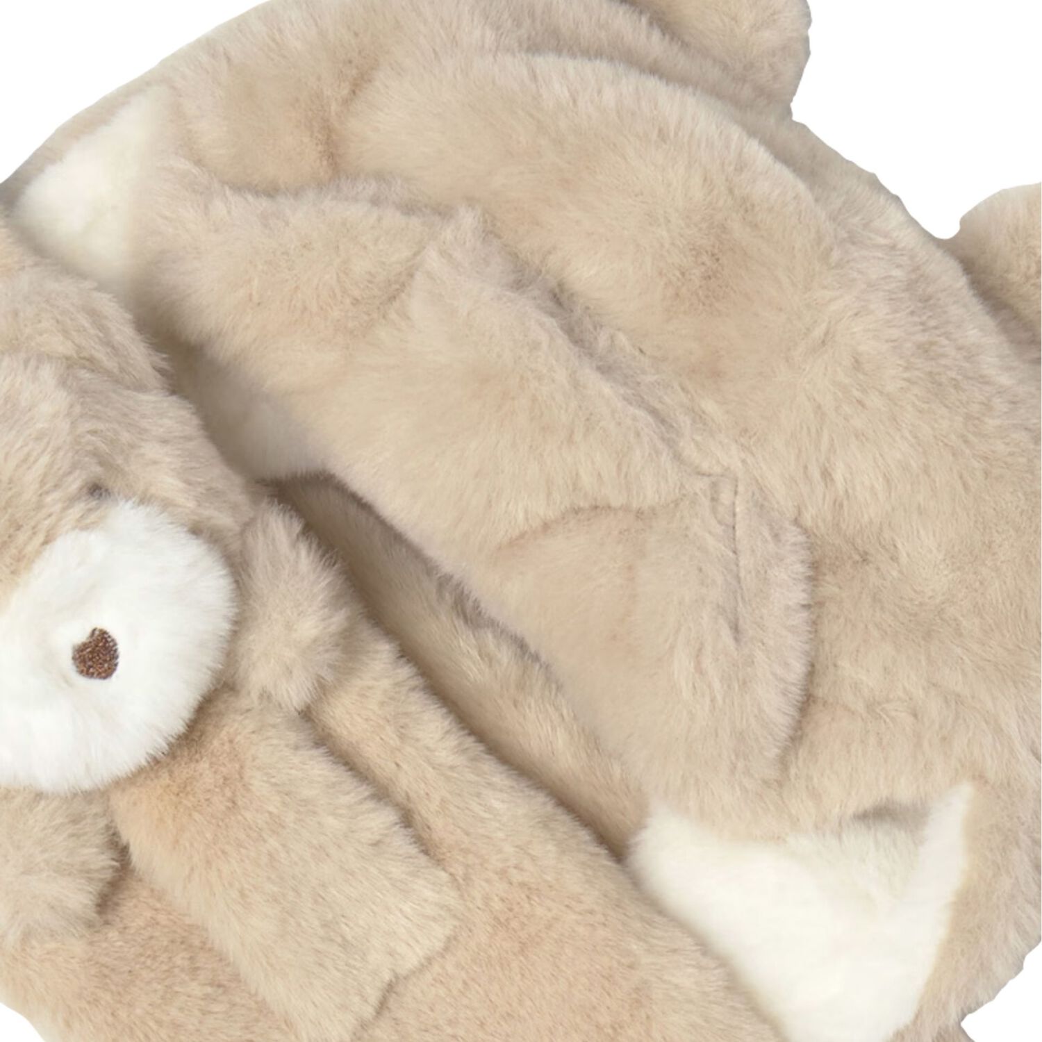 Younger Girls Beige Faux Fur Bear Hat & Scarf Set , 2, hi-res image number null