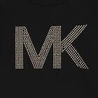 Girls Black Logo Dress, 1, hi-res