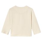 Younger Boys Beige Car Long Sleeve Top, 2, hi-res
