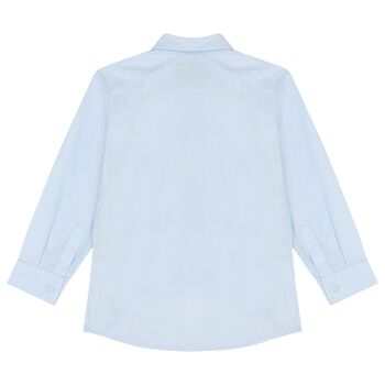 قميص اولاد بالشعار باللون الازرق 